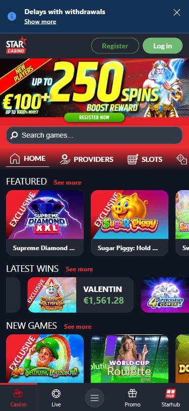 Star Casino mobile home